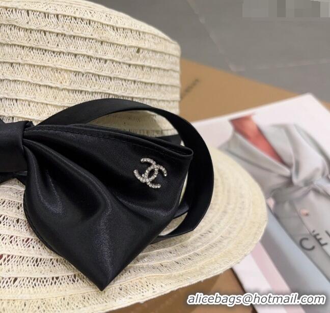 Good Product Miu Miu Straw Wide Brim Hat with Bow 0512 Beige 2023