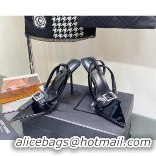 Best Price Saint Laurent Claude Pumps in Patent Leather 11.5cm Heel Black 1114059