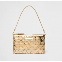 Buy Cheapest Prada Studded Leather Mini Bag 1BC155 Gold