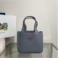 Reasonable Price Prada Leather handbag 1BA349 iron gray
