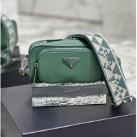 Reasonable Price Prada Leather shoulder bag 1BH98 green