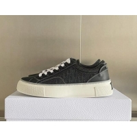 Top Design Dior Walk'n'Dior Sneakers in Oblique Cotton and Leather Black 0321045