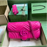 Famous Brand Gucci GG MARMONT SHOULDER BAG 734814 plum