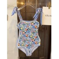 New Style Gucci Flora Swimwear 0510 Light Blue 2023