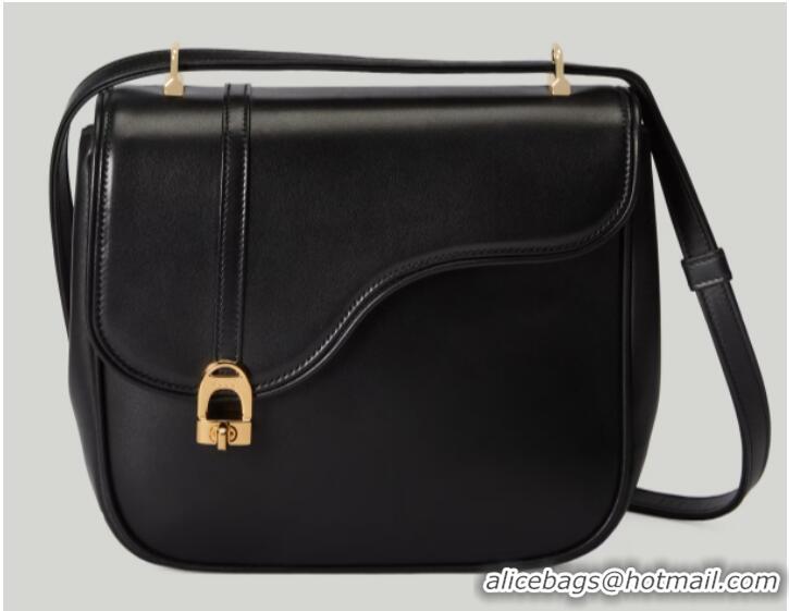 Lower Price GUCCI EQUESTRIAN INSPIRED SHOULDER BAG 740988 black