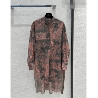 ​Traditional Specials Dior Cotton & Silk Dress D51105 Grey/Pink 2023