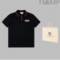 ​Top Quality Gucci Men's Cotton Polo Shirt M6302 Black 2023