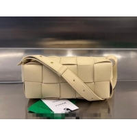 Buy Cheap Bottega Veneta Small Brick Cassette Bag in Intreccio Lambskin 729166 Beige 2023