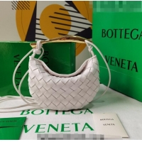 Low Cost Bottega Veneta Mini Sardine Bag in Intrecciato Leather 744267 Chalk White 2023