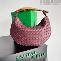 Shop Fashion Bottega Veneta Sardine Bag in Intrecciato Leather 716082 Barolo Red 2023
