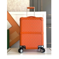 ​Classic Goyard Bourget PM Trolley Case Wheeled Luggage 20 inches GY1647 Orange