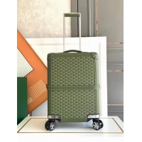 Well Crafted Goyard Bourget PM Trolley Case Wheeled Luggage 20inches GY1647 Avocado Green