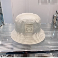 Super Quality Loewe Cotton Bucket Hat 0613 White 2023