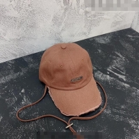 Top Quality Jacquemus Baseball Hat with Fringe 0613 Brown 2023