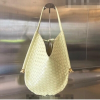 Well Crafted Bottega Veneta Medium Solstice Shoulder Bag in Intrecciato Leather 740990 Yellow 2023