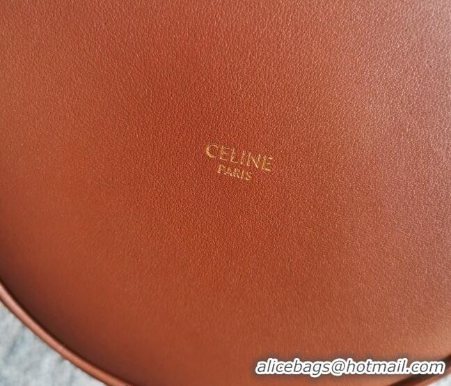Pretty Style Celine Teen Bucket Bag 16 in Smooth Calfskin 197573 Brown 2023