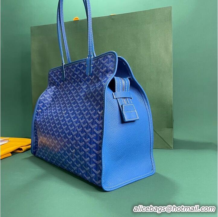 Low Cost Goyard Original Sac Hardy Tote Bag 8955 Light Blue