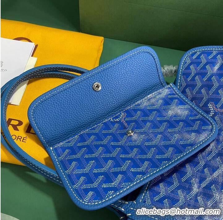 Low Cost Goyard Original Sac Hardy Tote Bag 8955 Light Blue