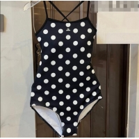 New Style Chanel Swimwear 062803 Black/White Dots 2023