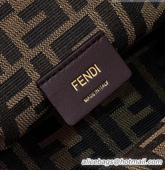 Super Quality Fendi First Small Leather Bag with Python-Look Printed F F0097 Nude 2023