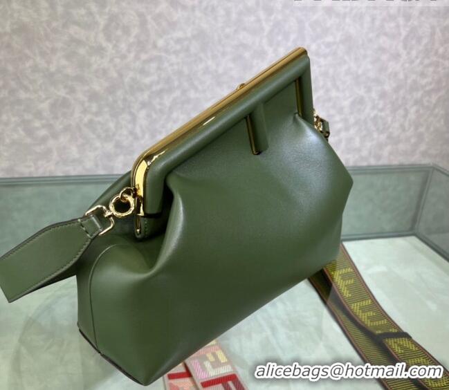 Hot Sell Cheap Fendi First Medium Leather Bag 128L Green 2023