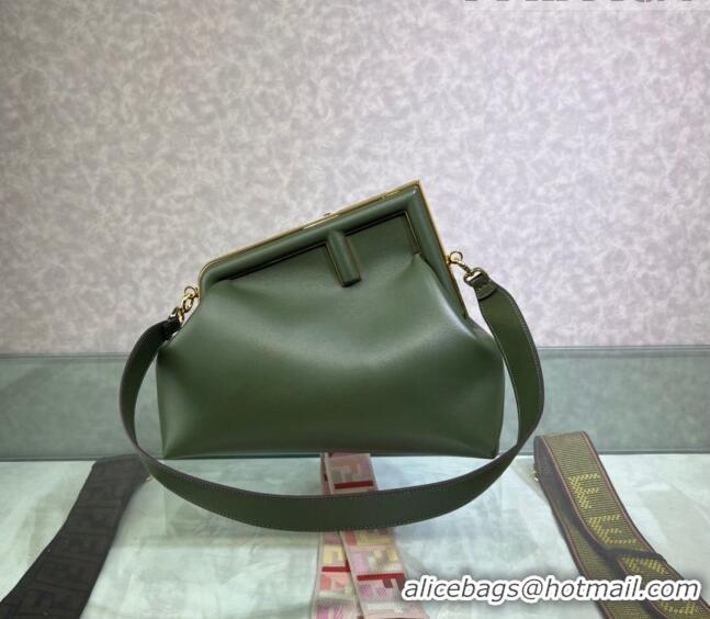 Hot Sell Cheap Fendi First Medium Leather Bag 128L Green 2023