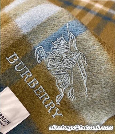 Low Cost Burberry Cashmere Check Long Scarf 30x180cm 0215 Green 2023