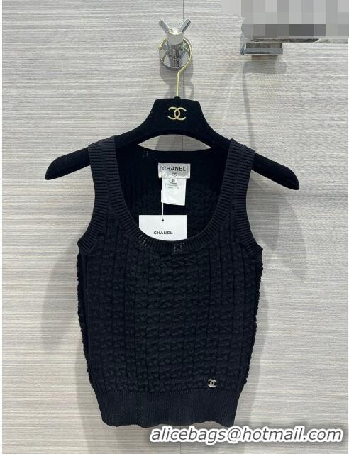 Original Cheap Chanel Knit Vest CH7430 Black 2023