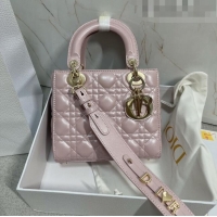 Top Quality Dior Small Lady Dior My ABCDior Bag in Cannage Lambskin CD6901 Pearl Pink 2023