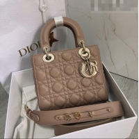 Reasonable Price Dior Small Lady Dior My ABCDior Bag in Cannage Lambskin CD6901 Nude Pink 2023