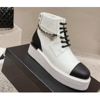 Affordable Price Chanel Logo Printed PVC Platform Slide Sandals 6cm Black 724053