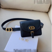Grade Design Dior CD Calfskin Belt Bag 0629 Black/Gold 2023