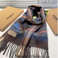 Reasonable Price Burberry Cashmere Scarf 32x180cm 0104 Brown/Multicolor 2023