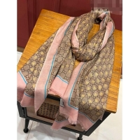 Top Grade Gucci Cashmere GG Bee Scarf 110x200cm G71406 Pink 2023