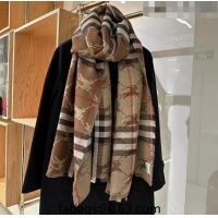 Buy Cheapest Burberry Printed Check Long Scarf 70x220cm 0815 2023