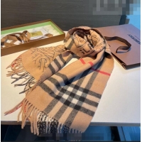 Cheapest Burberry TB Cashmere Long Scarf 32x200cm B5062 Brown 2023
