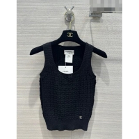 Original Cheap Chanel Knit Vest CH7430 Black 2023