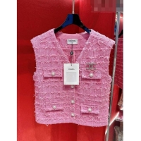 ​Unique Inexpensive Chanel Tweed Vest CH71339 Pink 2023