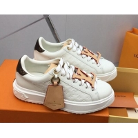 Sumptuous Louis Vuitton Time Out Sneaker in Mini Monogram Leather with Tag 1ABHRY