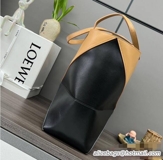 Luxurious Loewe Original Leather small Shoulder bag 052322 black&brown