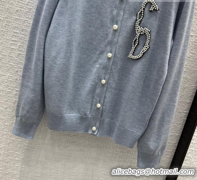 Famous Brand Dior Wool Cardigan D9119 Blue 2023