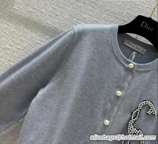 Famous Brand Dior Wool Cardigan D9119 Blue 2023