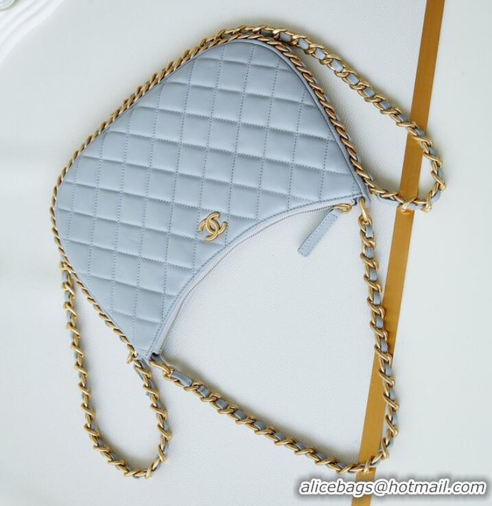 Unique Discount Chanel LARGE HOBO BAG AS4368 light blue