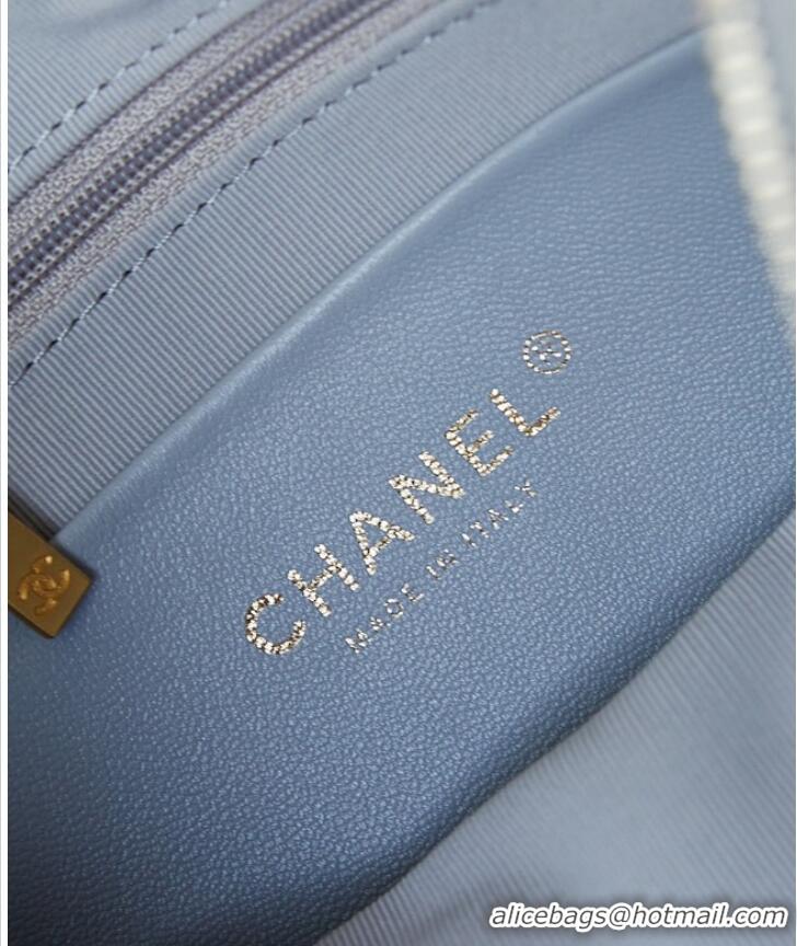 Unique Discount Chanel LARGE HOBO BAG AS4368 light blue