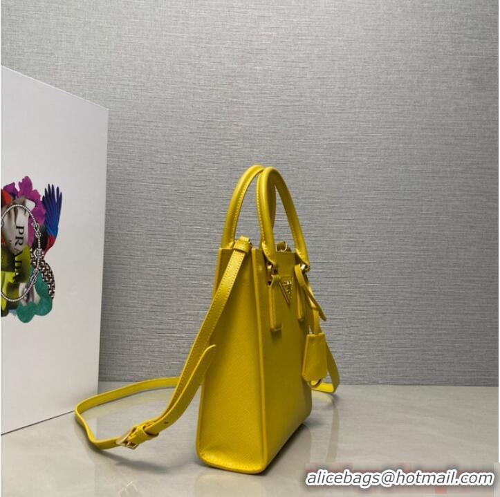 Super Quality Prada Saffiano leather handbag 1BA358 Yellow