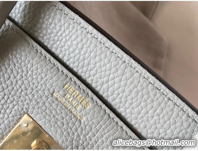 Most Popular Hermes Birkin 30cm Bag in Togo Calfskin HB30 Pearl Grey/Gold