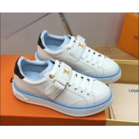 Best Price Louis Vuitton LV x YK Time Out Sneaker with Velcro strap Light Blue 625101
