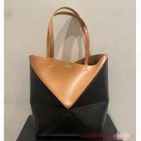 Luxurious Loewe Original Leather small Shoulder bag 052322 black&brown
