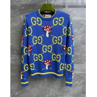New Style Gucci Mushroom Sweater G0816 Blue 2023