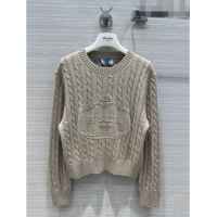 ​Famous Brand Prada Knit Sweater P71118 Grey 2023